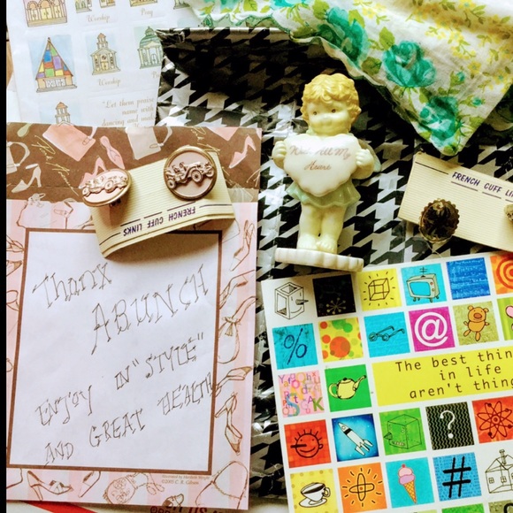 โ๏ธ 12K GOLD FILLED Red STONE GOLD CUFFLINKS EVC - Picture 14 of 16